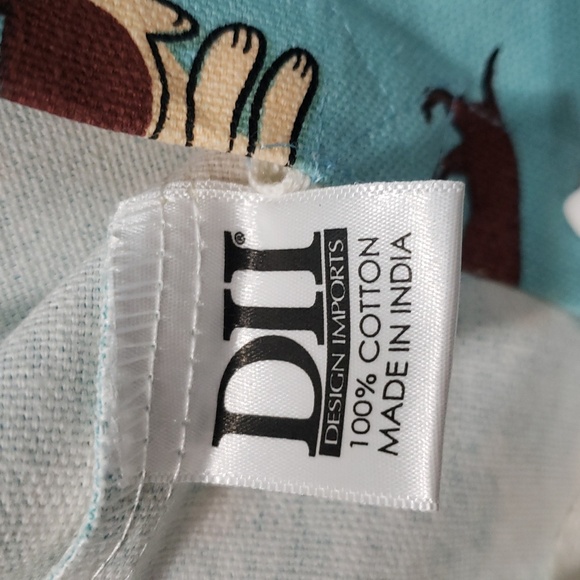 Design Imports NWT 100% Cotton Dog Print Tote Shopping Bag - Picture 6 of 6